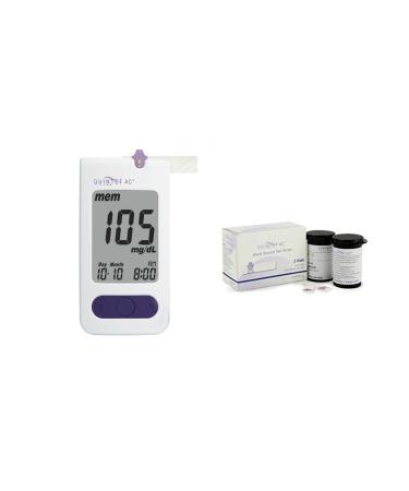 Quintet AC Blood Glucose Meter Kit + 50 Quintet AC Blood Glucose Test Strips (Bundle)