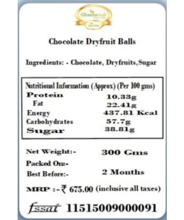 Ghasitaram Gifts Rakhi Gifts for Brothers Rakhi Sweets - Chocolate Dryfruit Balls with Beads Rakhi Chocolate Dryfruit Balls with Rakhi - Buy Online on GoSupps.com