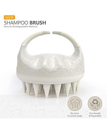 Sndyi Scalp Massage Brush - 2PCS Silicone Shampoo Brush for Dandruff Relief & Hair Growth | Wet & Dry Use - Red & Beige - Buy Online on GoSupps.com