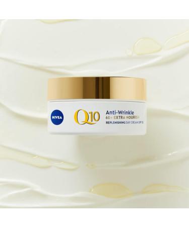 NIVEA Q10 Power 60+ Anti-Wrinkle Day Cream (50ml) with SPF15 | Coenzyme Q10 Moisturizer for Women - Buy Online on GoSupps.com