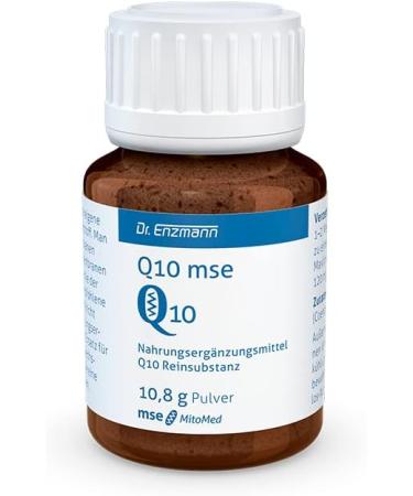 Buy Q10 MSE Powder - Pure 10.8g | Hypoallergenic Vegan Coenzyme Q10 | Supports Nerves & Immune System | Made in Germany - Dr. Enzmann - Buy Online on GoSupps.com