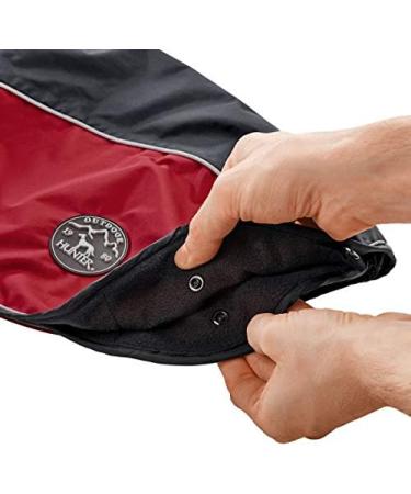 Hunter Uppsala Allrounder Dog Coat - 2-in-1 Detachable Fleece Lining Water-Repellent 55 Anthracite/Red - International Shipping Available - Buy Online on GoSupps.com