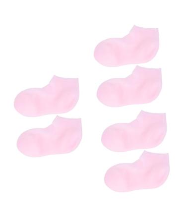 FRCOLOR 3 Pairs Protective Socks Exfoliator Stocking Sock for Feet Cracked Feet Socks Spa Socks Spa Soften Socks Night Womens High Heel Shoes Moisturizing Sock Sebs Cracked Socks Foot Miss