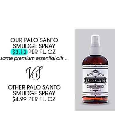 Palo Santo Smudge Spray 8 FL OZ - Premium Pure Palo Santo & Sage Essential Oils | Crystal & Reiki Infused for Energy Clearing, Purifying, Healing - Smokeless Alternative - Buy Online on GoSupps.com