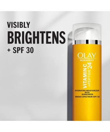 Olay Super Cream with Sunscreen SPF 30 Trial Size Lightweight Face Moisturizer with Sun Protection 5-in-1 Skin Care Benefits - Hydrating Brightening Firming - Niacinamide Vitamin C 15 mL 1.7 Fl Oz (Pack of 1) - Buy Online on GoSupps.com