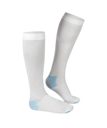 Size S to 7XL Anti Thrombotic Anti Varicose Vein Socks Gradient pressure grading Diabetic Edema Socks.Sport Long Socks. 5X-Large 1 Pair Mid 5x-large
