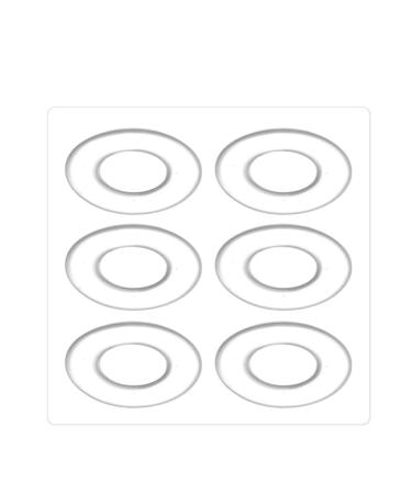 18Pcs 3Pack Clear Silicone Round Foot Corn Rings Gel Cushions Pads Caps Remover Shoes Stick 6PCS Per Pack