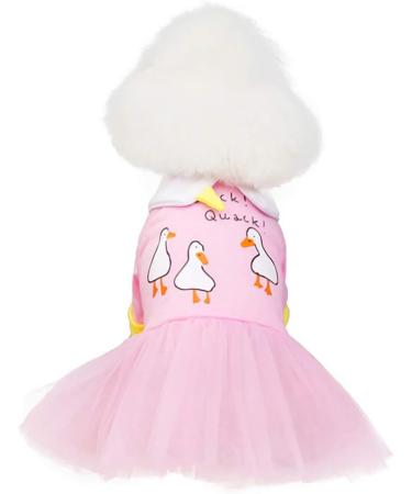 Luxury Pink Tutu Dog Dress - Princess Style Wedding Outfit for Small Dogs | Cotton Rock Clothing (L Size) - Buy Online on GoSupps.com