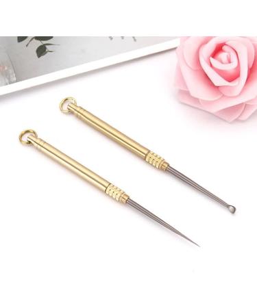 Titanium Ear Wax Removal Tool | Portable Cleaner with Key Ring | Reusable Ear Piercing Tool - Buy Online on GoSupps.com