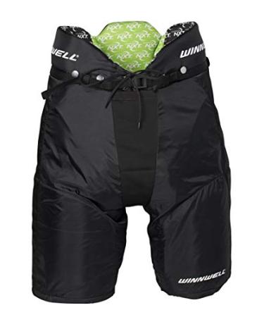 Winnwell Youth AMP500 Ice Hockey Pants - Protective Equipment for Hockey Players - Field, Ice and Street Hockey Medium Black