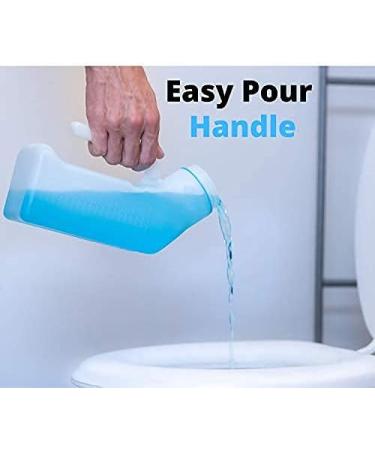 PerfectMed Men's Urinals, 2 Pack - 32oz Spill Proof Portable Urine Bottles with Glow in Dark Lid - Buy Online on GoSupps.com