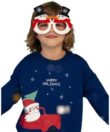 Artie Baby Boys 100% Cotton Footless Pyjamas Set - 2 Piece Long Sleeve Nightwear for Kids 12M-8Y - Navy Blue - Buy Online on GoSupps.com