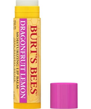 Burts Bees Dragonfruit Lemon Moisturizing Lip Balm Unisex 0.15 oz (I0115832) 0.15 Ounce (Pack of 1)