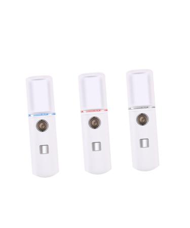 Beavorty Mini Vaporisateur Facial Portable Brume Nano Pour Hydratation Peau Design Ergonomique Et Automatique Blanc moyen Blanc