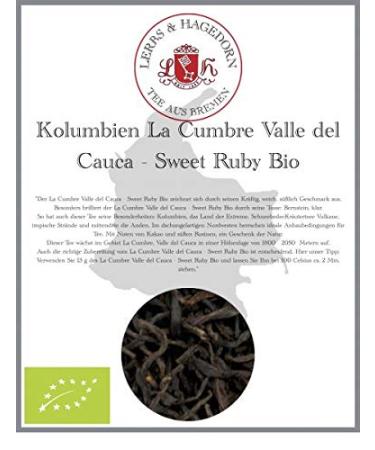 Lerbs & Hagedorn Lerbs & Hagedorn La Cumbre Valle del Cauca Black Tea - Organic Sweet Ruby | Strong mild sweet Approx. 1 kg (81 litres)