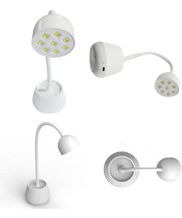dijiusidy Nail Dryer Flexible Gooseneck Adjustable LED Hands-free Manicure Polish Gel Lamp Lighting Home Fingernail Light Rechargeable - Buy Online on GoSupps.com