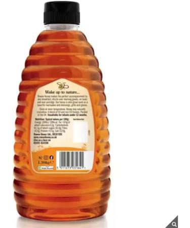 Rowse Clear Squeezy Honey - 100% Pure & Natural Brilliant for Breakfast - Great Flavour - 1.36kg 1.36kg - Buy Online on GoSupps.com