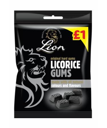Ellies Jellies Lion Liquorice Gums Bags 150g 1 PMP x1