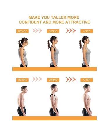 Back Straightener Posture Trainer for Posture Correction - with Adjustable Back Strap and Relief from Neck Shoulder and Upper Back Pain for Men and Women - Buy Online on GoSupps.com