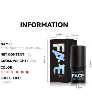 3-in-1 Contouring Stick in Highlighter, Bronzer & Blusher | Non-Greasy & Waterproof | Lightweight Contour for Face | 90.00g (Pack of 1) - Buy Online on GoSupps.com