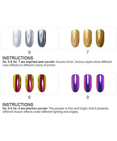 Rolabling Nail Powder Air Cushion Pen - Mirror Effect Holographic Chrome Pigment for Nail Art - Buy Online on GoSupps.com