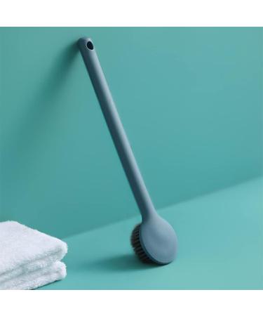 Long Handle Shower Back Scrubber Bath Body Brush - Blue | Men, Women, Elderly - Buy Online on GoSupps.com