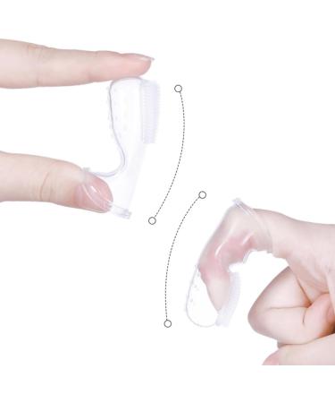 1set Baby Finger Toothbrush for Training Teething Kids Soft Silicone Training Toothbrush Baby Children Oral Care Tooth Brush Baby Stuff Yellow - Buy Online on GoSupps.com