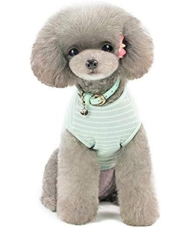 Shop Cute Striped Pet Pullover - Dog & Cat Sweaters for Small Dogs | Puppy Clothes in Pink Red Blue Gray | International Shipping Available - Buy Online on GoSupps.com