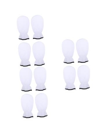 6 Pairs Maintenance Care Gloves Hand Care Mittens Wax Glove Paraffin Wax Mitts for Hands Hand Care Gloves spa Wax Hand Cover White moisturizing Cover Polyester hyperthermia Miss