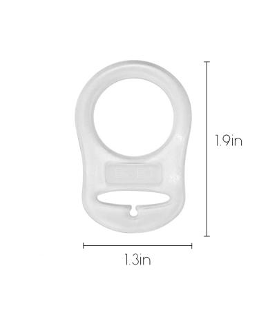 5-Pack Silicone Pacifier Clips | Soft & Clear Baby Pacifier Holder Chains for Safe & Stylish Baby Soothing - Buy Online on GoSupps.com