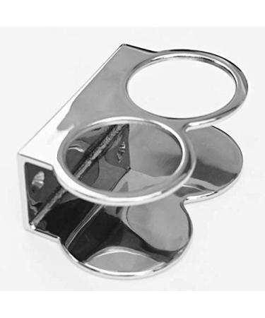 Marine Grade Stainless Double Ring Cup Drink Holder - with Steel Base