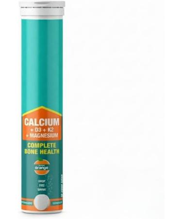 Calcium with Essential Vitamin D3 for Complete Health Support - Vitamin D3 Calcium & Magnesium Combination for Better Absorption (20 Tablets Orange Flavour) - Buy Online on GoSupps.com