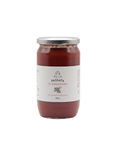 Cherry tomato puree piccadilly and siccagno - 100% Sicilian tomatoes without dyes preservatives thickeners - traditional Sicilian recipe - 680g
