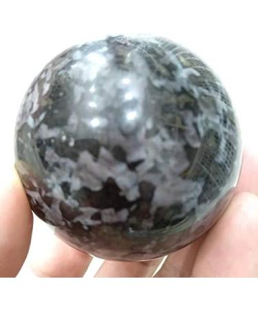 SDWGLD Healing Aura Crystal Gabbro Polished Sphere - 55-60mm Natural Stone from Madagascar | Calcium Plagioclase - Buy Online on GoSupps.com