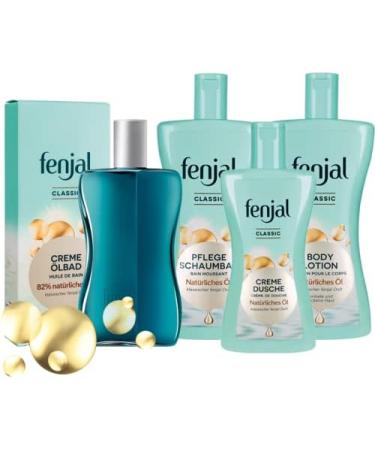 Fenjal Creme Oilbad Classic - Moisturizing Vegan Skin Care Oil Bath for Dry & Sensitive Skin 200 ml - Buy Online on GoSupps.com
