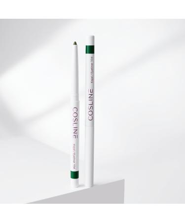 Cosline Kajal & Eyeliner No. 104 - Evergreen | Waterproof Soft Application Strong Pigmentation | Vegan & Made in Germany - Buy Online on GoSupps.com