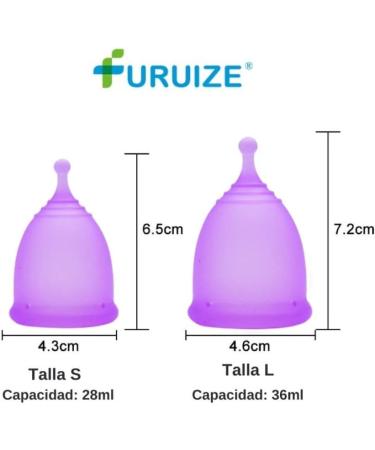 Buy Furuize Sporti Menstrual Cup with Sterilization Cup - 100% Medical Soft Silicone Prevents Infections & Strengthens Pelvic Floor - 1 Pack - Buy Online on GoSupps.com