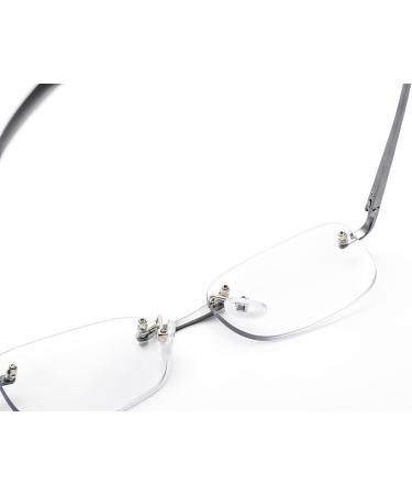 Shop Interior 2-Pack Borderless Blue Light Filter Reading Glasses for Men & Women - Lightweight Spring Hinge Anti-Blue Computer Glasses (1.00) - Buy Online on GoSupps.com