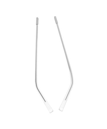 Housoutil 1 pair of universal glasses replacement bars sunglasses spare glasses for sunglasses Halloween-night light glasses accessories glasses arms glasses legs metal glasses frame 12.5x0.5x0.3cm silver