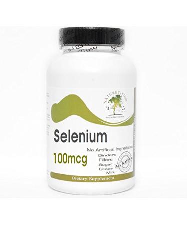 Selenium 100mcg 100 Capsules - No Additives Naturetition Supplements