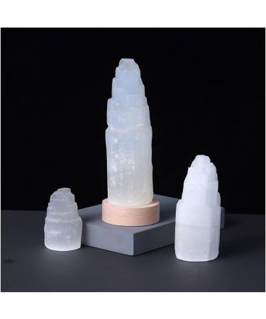 Stone Natural Crystal Gemstones Decor Lamp Jewelry Selenite Stone Led Lamp White Plaster Stone Home Bedroom Balance Gemstone Decoration ERTEYIN (Size : 10x4cm) - Buy Online on GoSupps.com