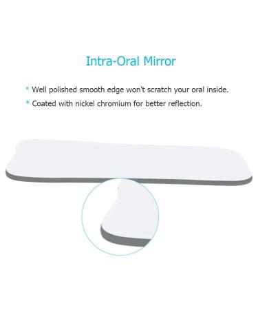 Intraoral Dental Orthodontic Mirror Set - 5 Pieces | 2-Sided Reflector for Dental Photography | Premium Orthodontics Equipment - Buy Online on GoSupps.com