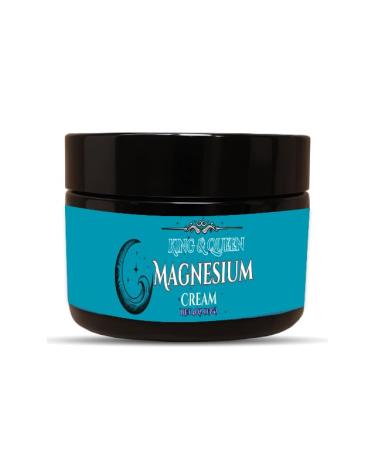 Magnesium Cream Relaxation & Muscle Comfort Support | Magnesium Glycinate Vitamin B5 Vitamin C | Magnesium Cream 4 oz King & Queen Wellness