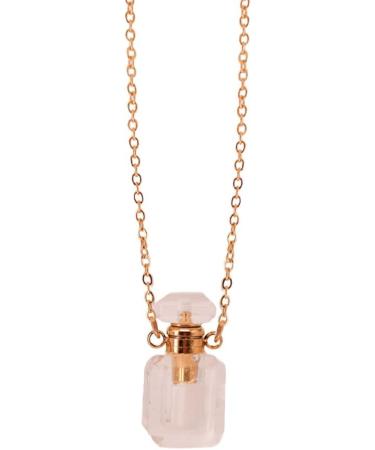 Elegant Oil Diffuser Bottle Pendant Necklace - Stainless Steel Choker for Women | Aromatherapy Jewelry - Buy Online on GoSupps.com