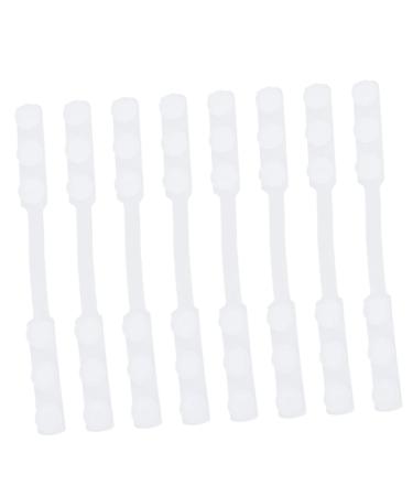 Clispeed 8st Facial Protection Hearing protection ear belt hook ear groves Face protection buckle strap extending ear iron bucke ear cording bitch belt white with hooks