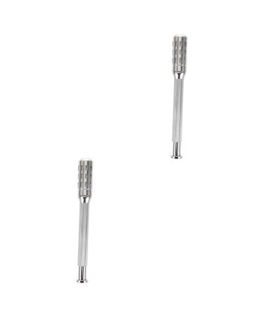 Gleavi 2st Moxibusstauststauf made of metal portable moxa stick holder for moxa stripes Moxa hinged fuel holder holder for moxibusca sticks stainless steel massage accessories hold 18x2cmx2Pcs silverx2stk