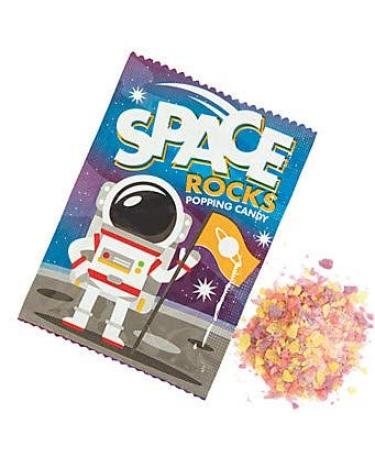 Space Rocks Popping Candy (36 packs) Grape, strawberry and raspberry flavors