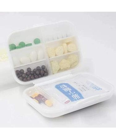 Small Weekly Pill Case - Cute Cactus & Flowers Travel Organizer Box | 7 Small & 1 Large Compartment | Safe Plastic | Ideal for Travel - Buy Online on GoSupps.com