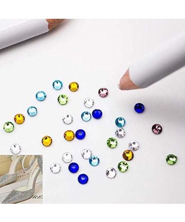Hotfix Applicator DIY Rhinestone Wand Setter Tool Kit with 7 Tips, Tweezers, Cleaning Brush, 2 Pencils, and 10 Colors of Hot-Fix Crystal Rhinestones - Purple - Buy Online on GoSupps.com