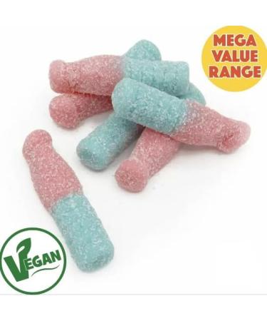 MyCandyShop Fizzy Bubblegum Bottles 1kg - blue tuti fruti bottles - Resealable bag - UK Made - Buy Online on GoSupps.com